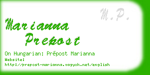 marianna prepost business card