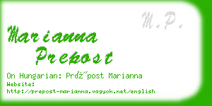 marianna prepost business card